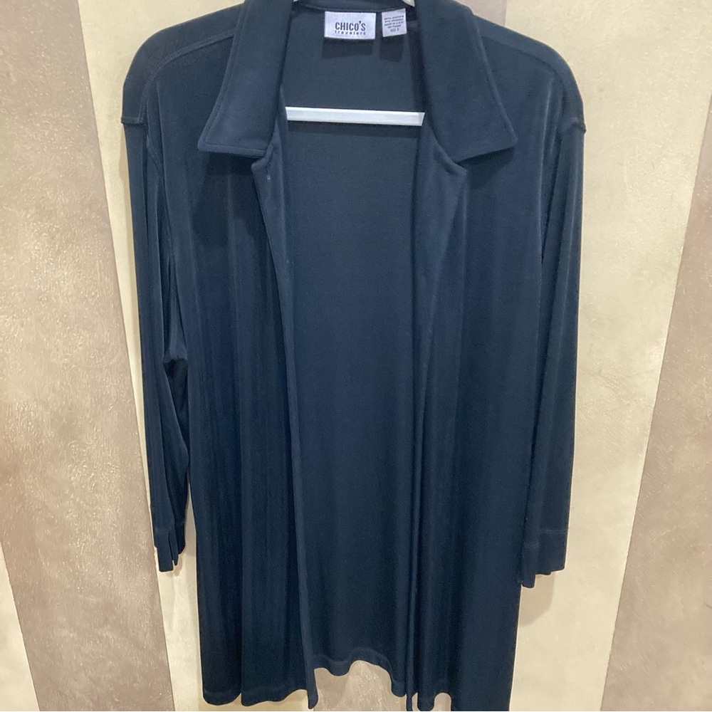 Chico’s Travelers Black Topper-3 (XL).